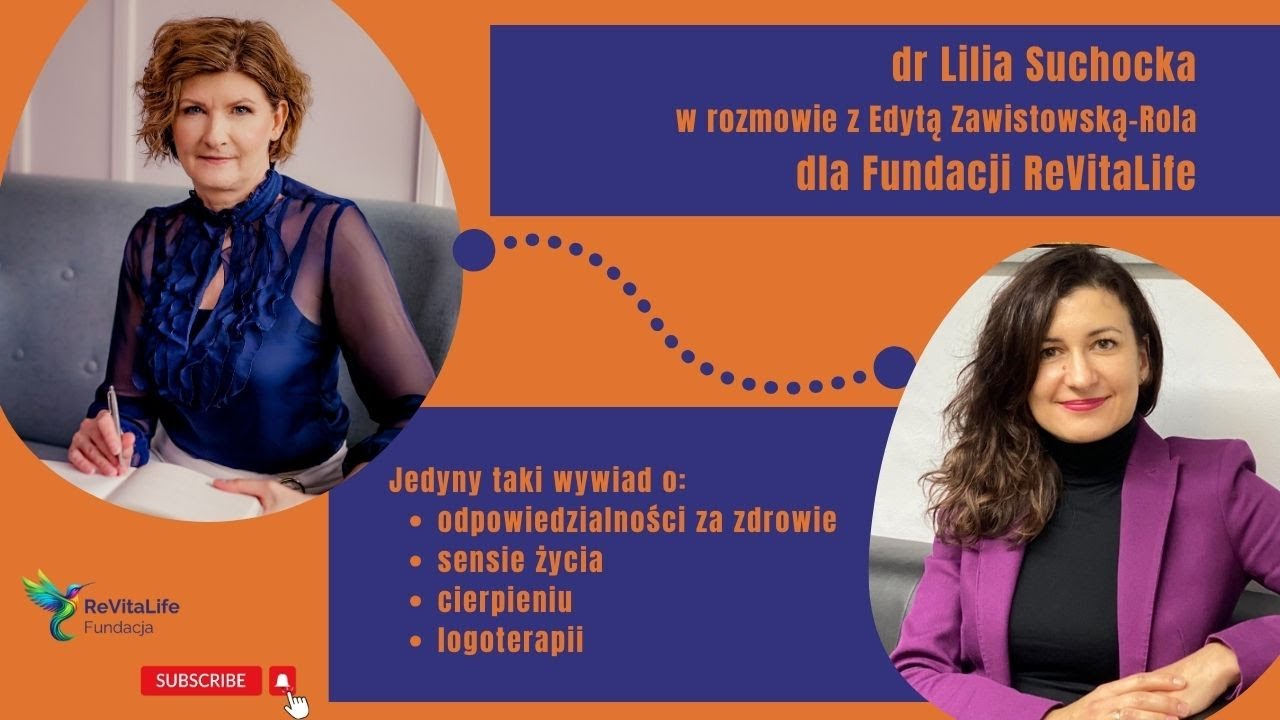 Dr Lilia Suchocka o sensie życia, odpowiedzialności za zdrowie, chorobie terminalnej i cierpieniu