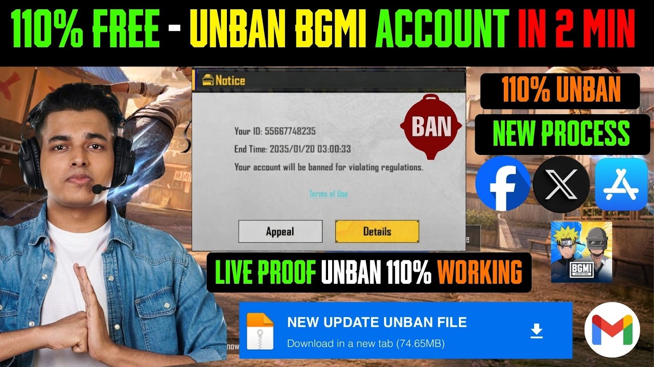 how to Unban bgmi Account | 10 Year Unban BGMI ID | Bgmi ID Unban kaise karen | 100% Working Trick