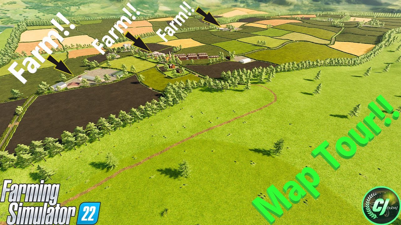 Map Tour! | GreenLands! | #MapTours | #FS22 | #CJFarms | #GiantsPartnerProgram