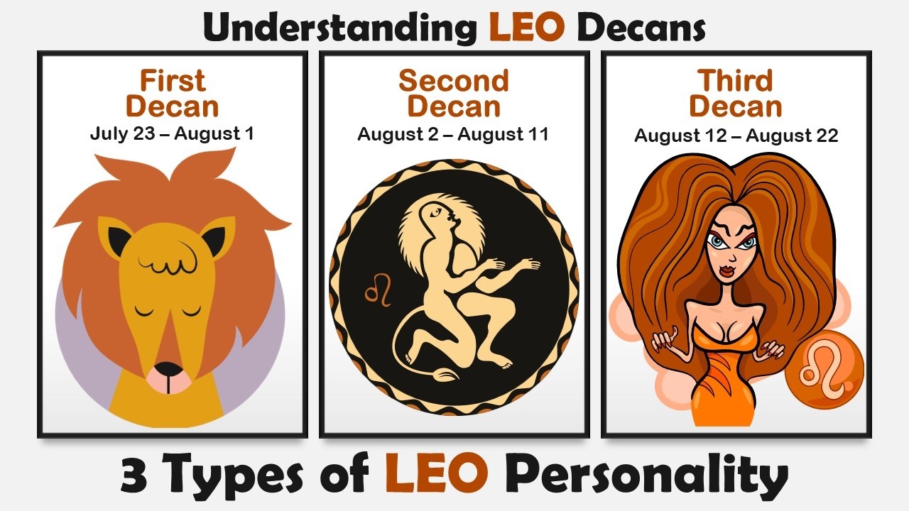Different Types of Leo Personality || Understanding Leo Decans #leo