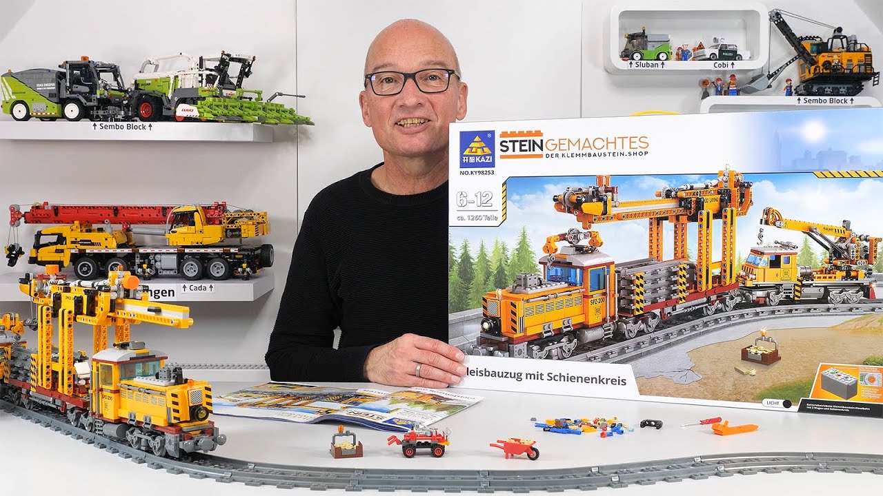 Kazi Gleisbauzug KY98253 - ein sehr schönes spielbares Set!