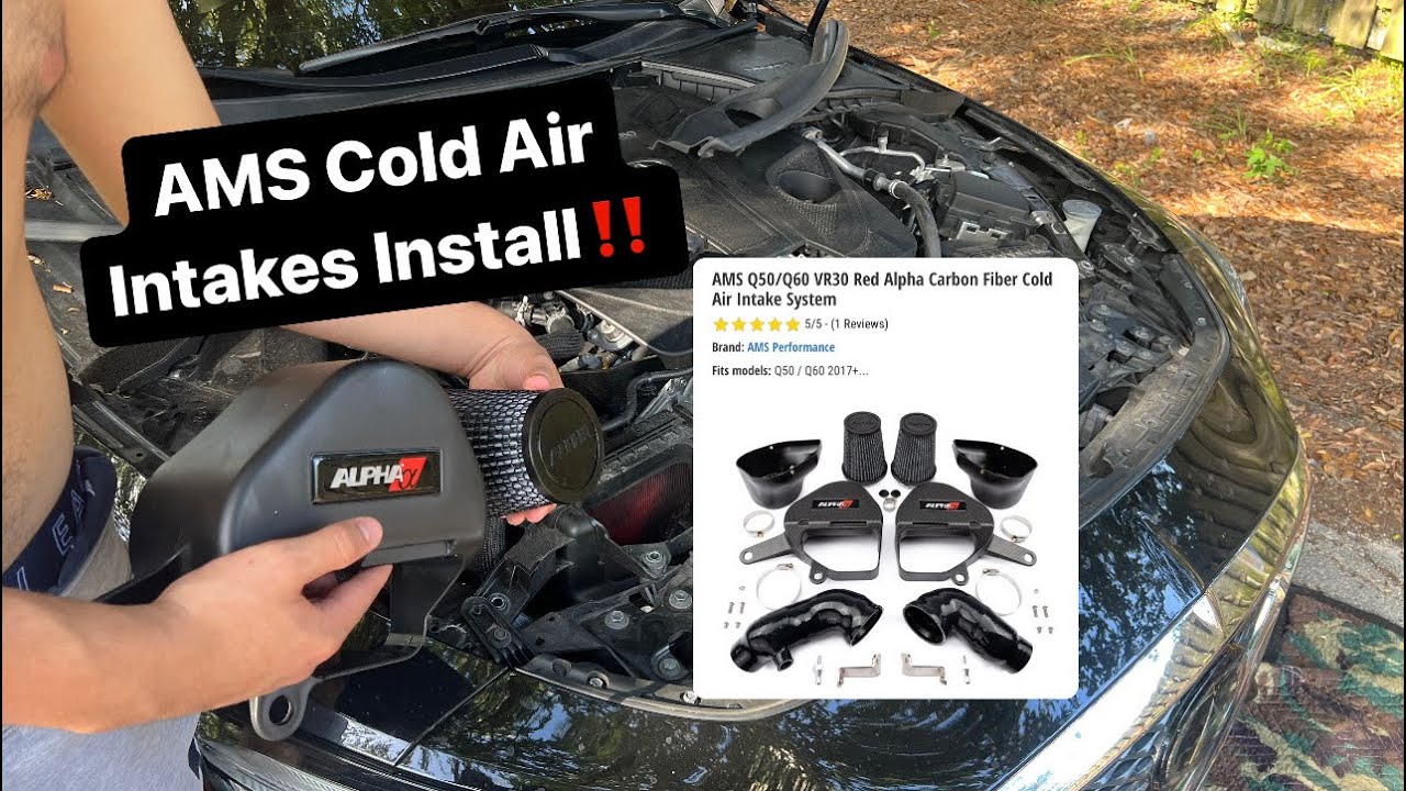 AMS Cold Air Intakes Install Walkthrough Video on a Q60! #q50 #vr30