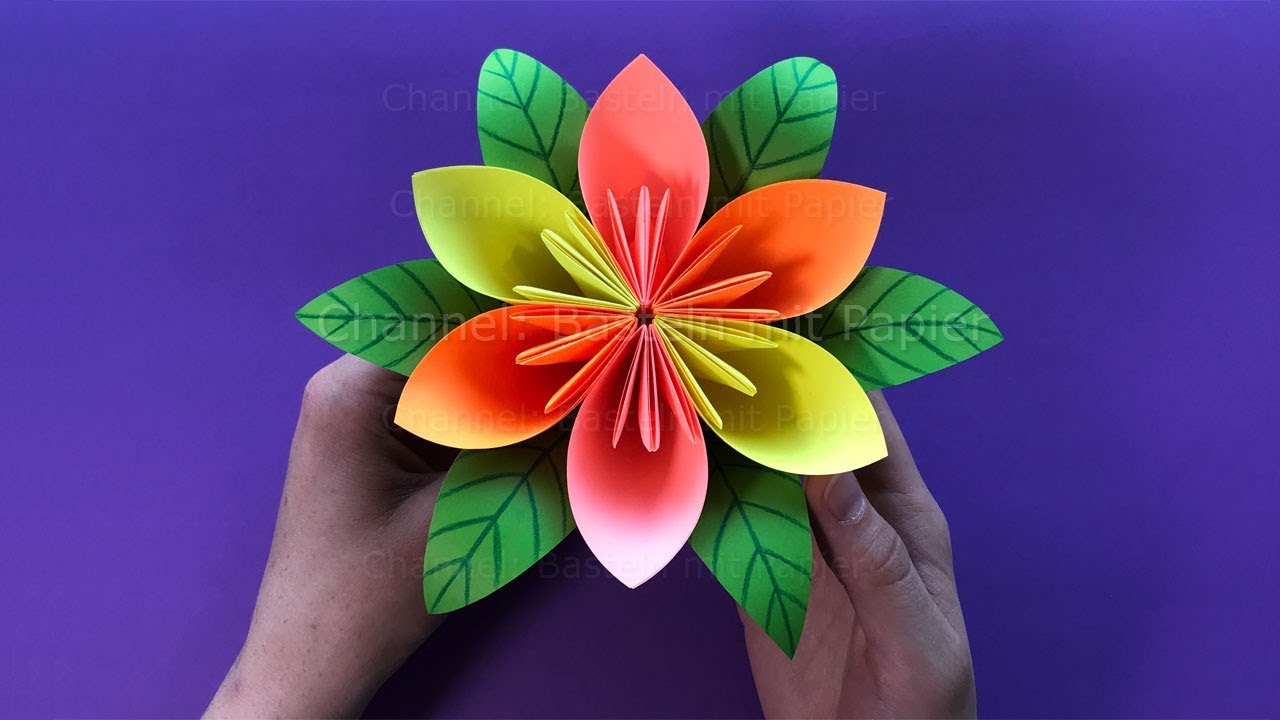 Оригами цветов из бумаги 💐