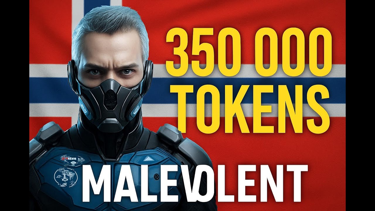 350 000 жетонов  MALEVOLENT, Черная пятница 2025/  350 000 tokens MALEVOLENT, Black Friday 2025