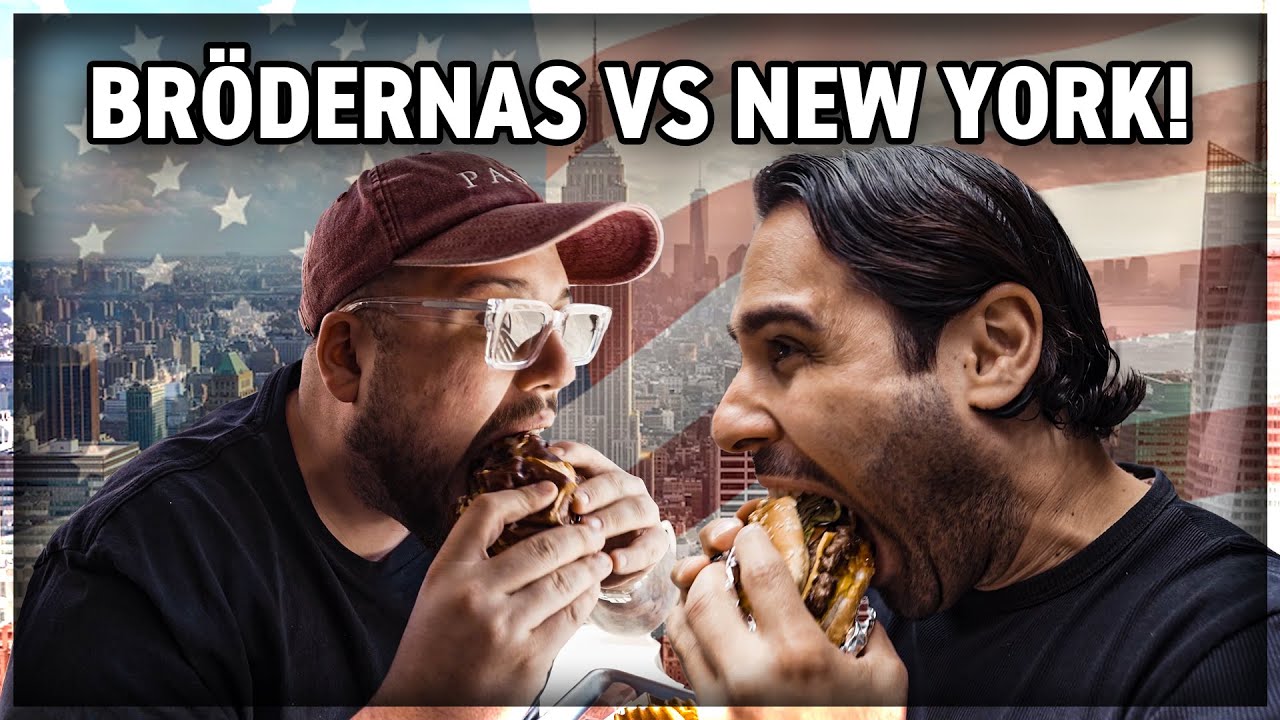 VI TESTAR NEW YORKS B&Auml;STA BURGARE (BR&Ouml;DERNAS VS NEW YORK)