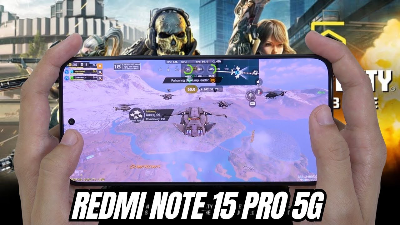 REDMI NOTE 15 PRO 5G Test Game Call of Duty Mobile (CODM) | Dimensity 7400-Ultra