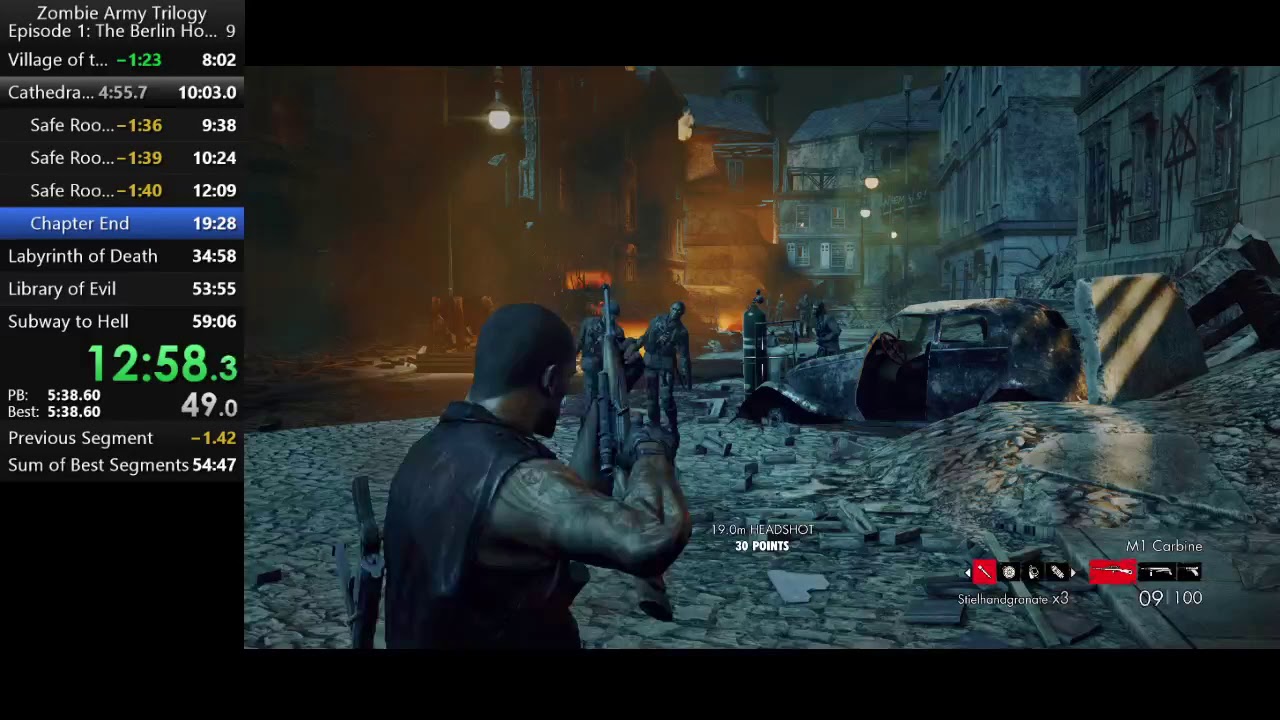 Zombie Army Trilogy - Episode 1 Solo Speedrun in 54:07 (NEW WR)