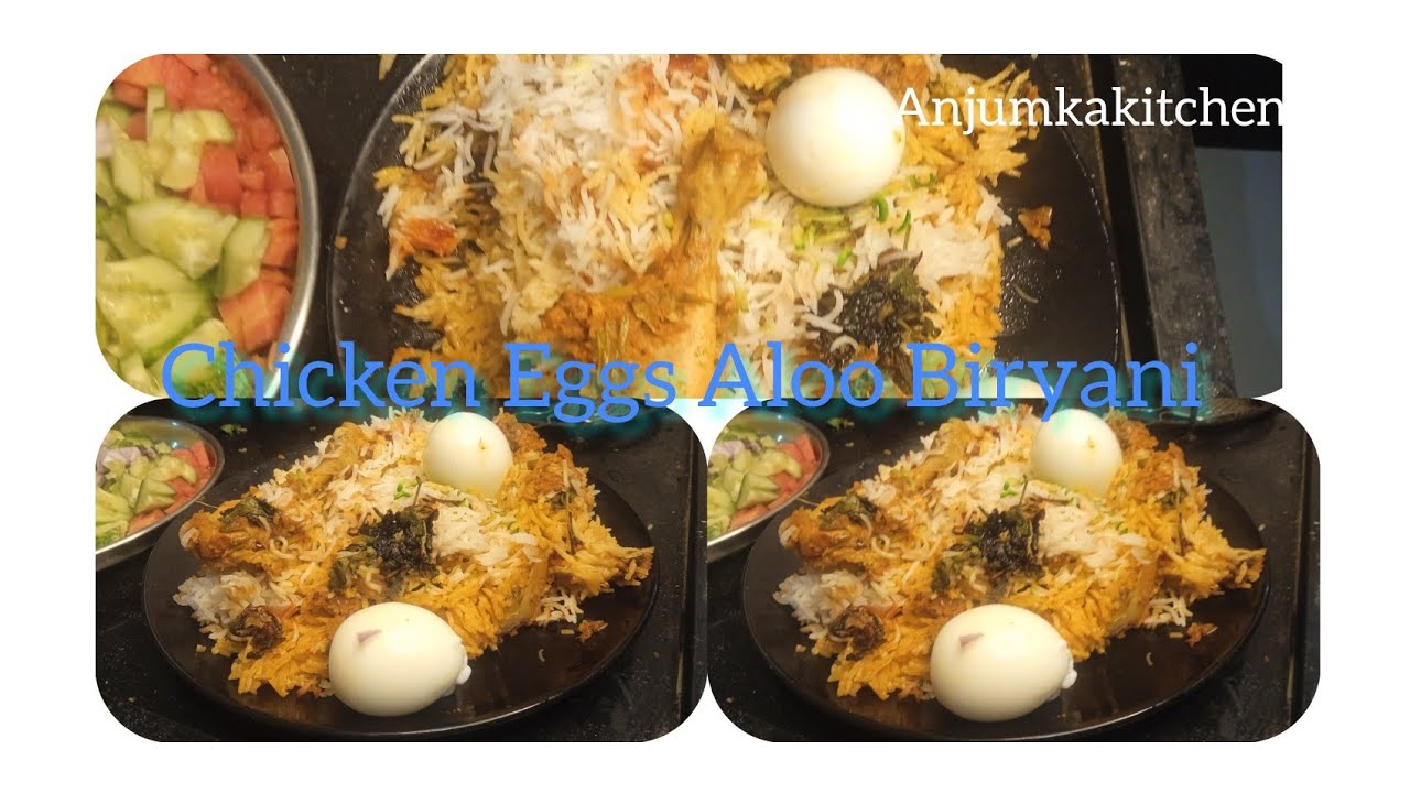 Zam  Zam Biryani Recipe/  जम जम बिरियानी चिकन एंड आलू की मजेदार बिरयानी  With 🥗salads#Anjumkakitchen
