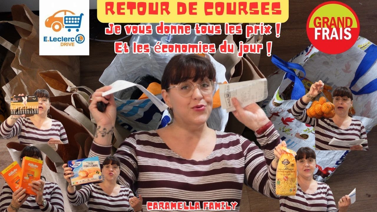 RETOUR DE COURSES 2024/Je vous donne TOUS LES PRIX/Je vous dis si j'ai fait des ECONOMIES ou PAS !