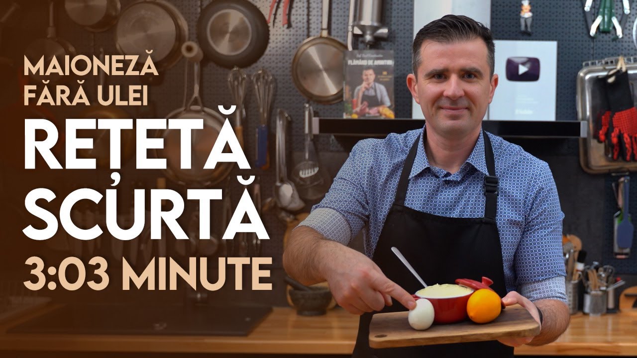 👉 Rețetetă Scurtă: Maioneză fără ulei - Șef Paul Constantin