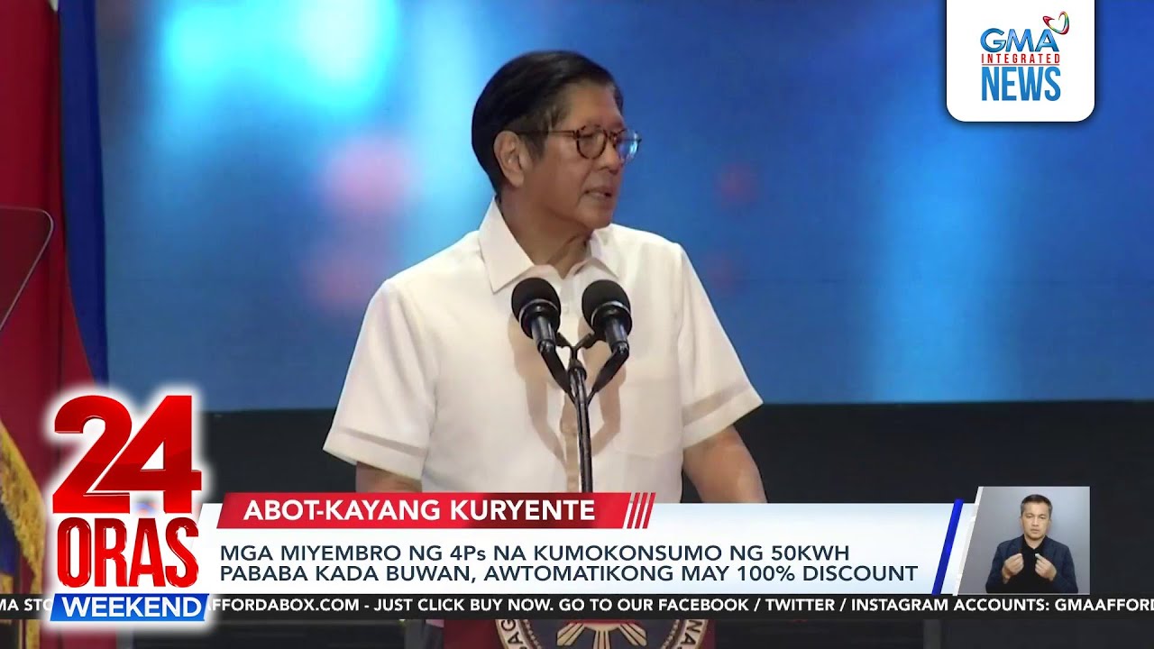 4Ps beneficiary automatically registered in electricity subsidy program | 24 Oras Weekend