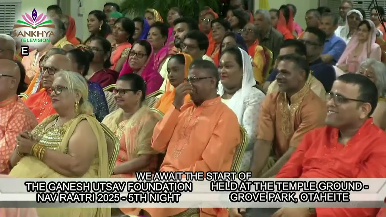 The Ganesh Utsav Foundation - 5TH NIGHT Nau Raatri 2025 offi Pt Sunil Seetahal Maharaj