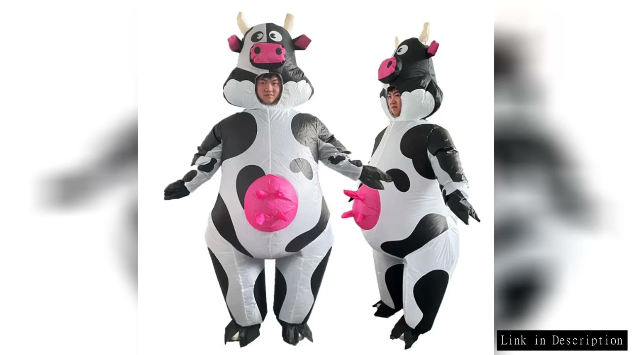 Halloween Children Adult Cow Inflatable Costume Halloween Party Funny Cartoon Animal Cosplay Clothes