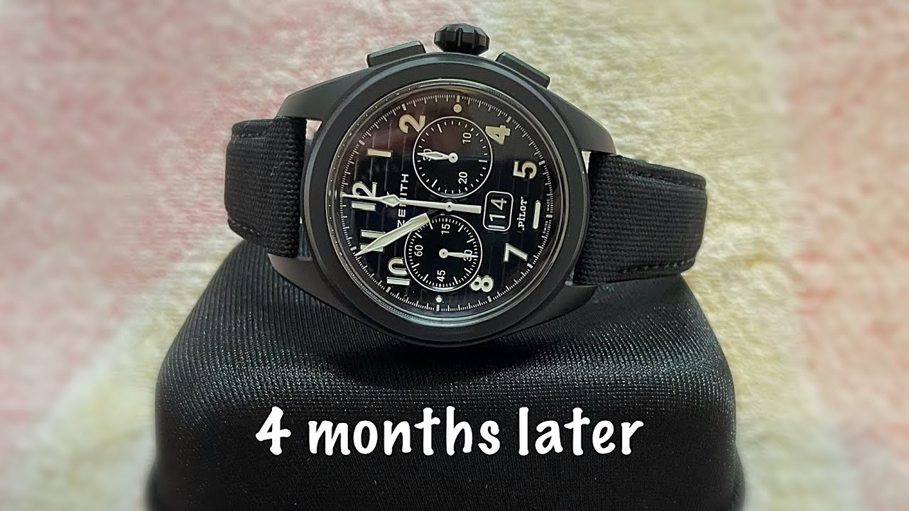 Zenith pilot big date flyback ceramic 4 months later…