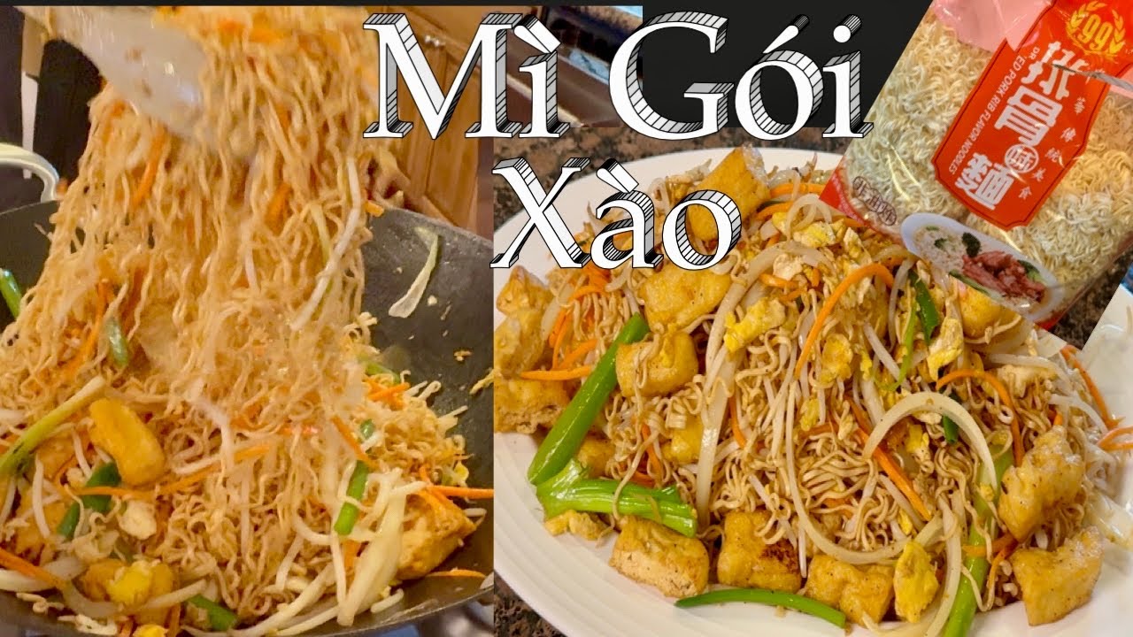 Nhà Có Mì Gói Nên Xào Mì Gói Với Đậu Hủ Món Ăn Đơn Giản Rất Thơm Ngon - Stir Fried  instant Noodles