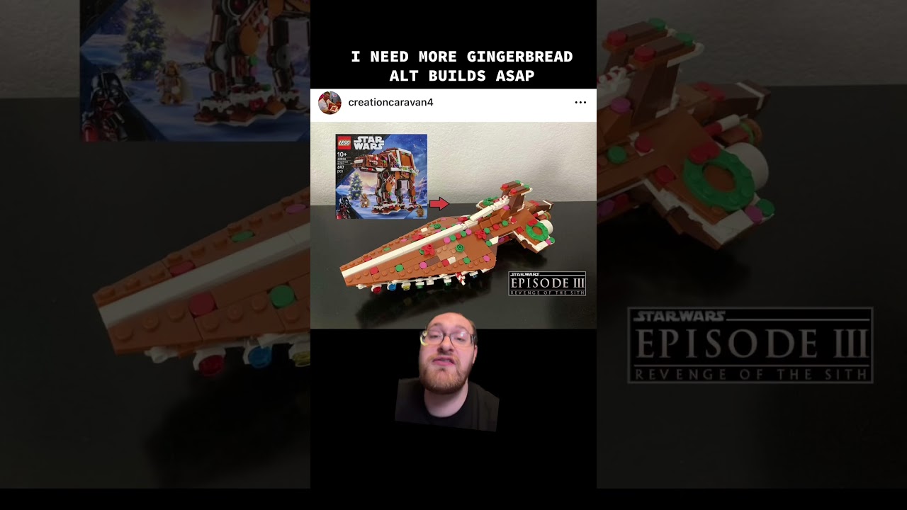 Эта альтернативная сборка рождественского Венатора LEGO &mdash; просто СУПЕР! #lego #legos #legostarwar...