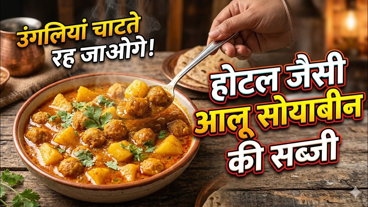 ये सब्जी जो खाए गा आपकी तारीफ करे बिना न रह पाएगा आलू सोयाबीन का ला जवाब सब्जी बनाना सीखे 🤤#viral 