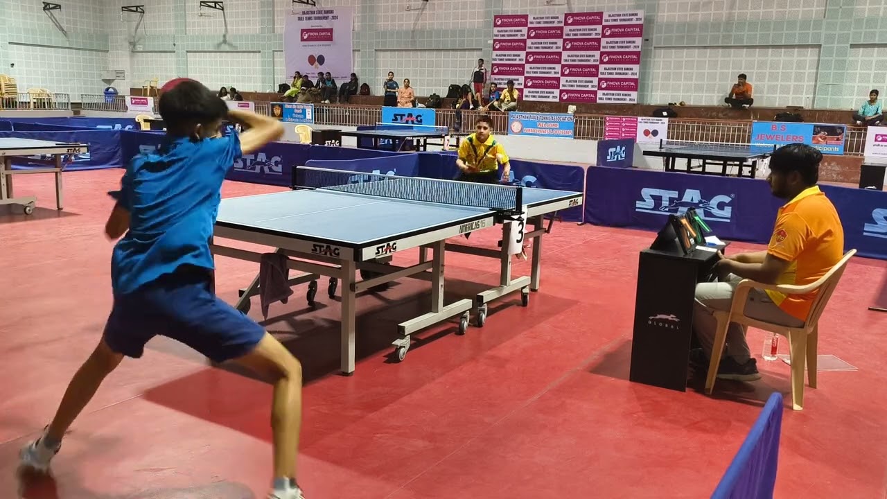 BOY'S U-15 || FINAL || AARAV ACHARYA (JP) VS HARSHVARDHAN SINGH (JP)BRAJASTHAN STATE TT RANKING AJM