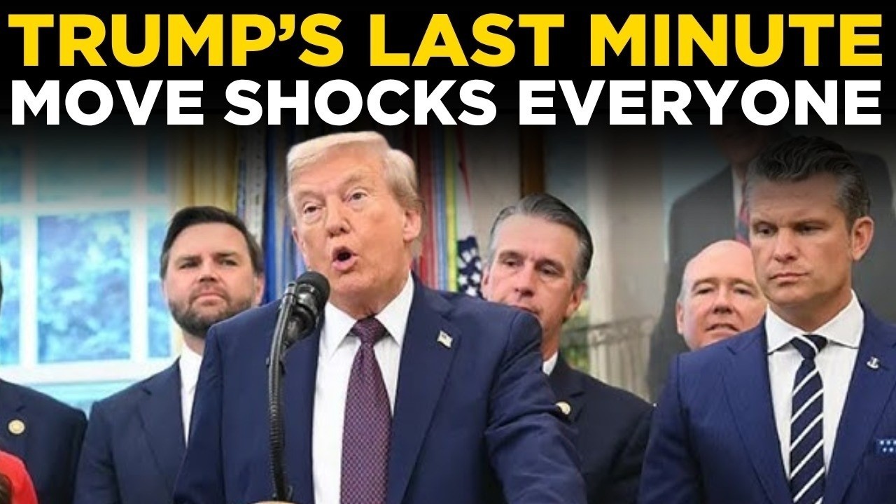 TRUMP LIVE: Trump&rsquo;s Last-Minute Move Shocks The Entire Nation | US News LIVE | IRAN NEWS