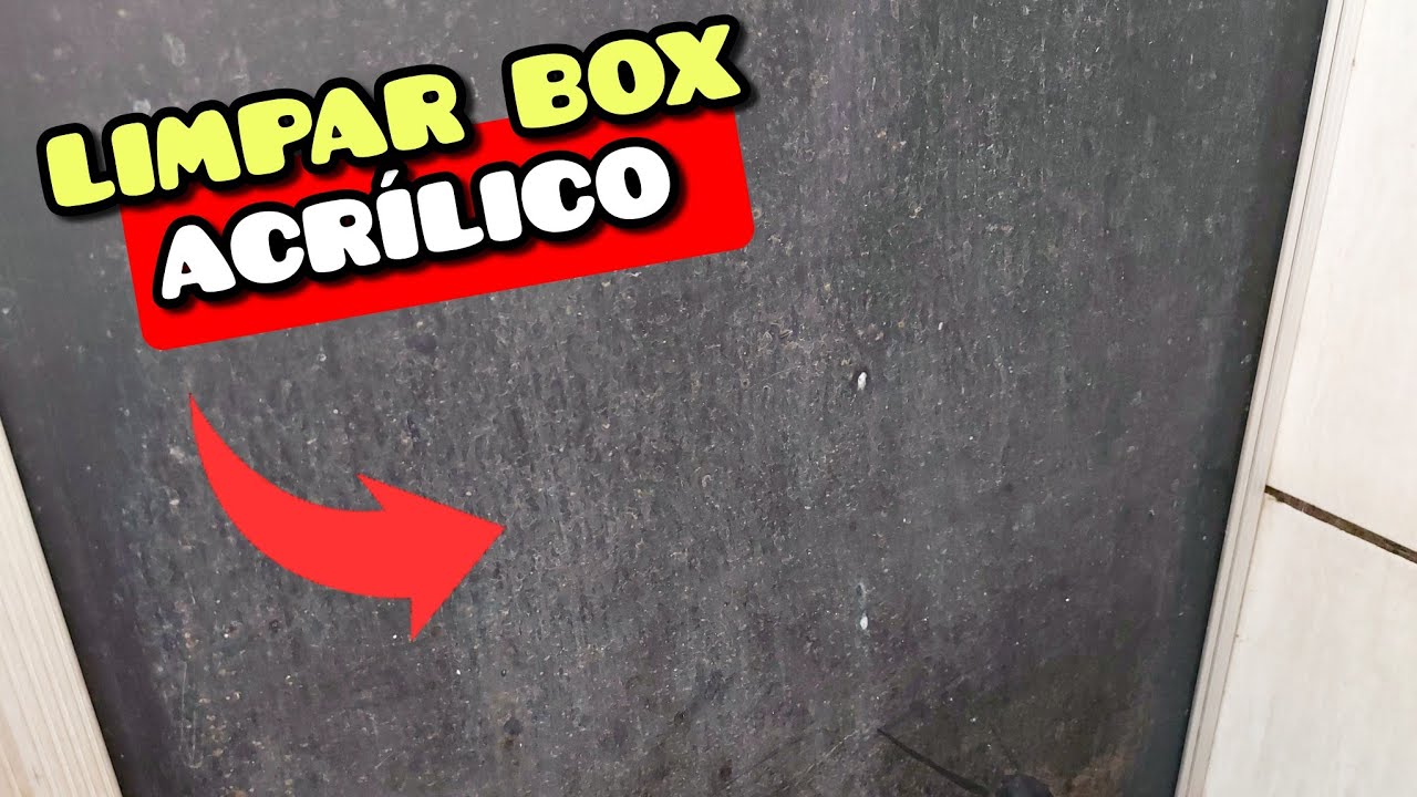 🟢 A MELHOR mistura para LIMPAR o BOX acrílico do BANHEIRO