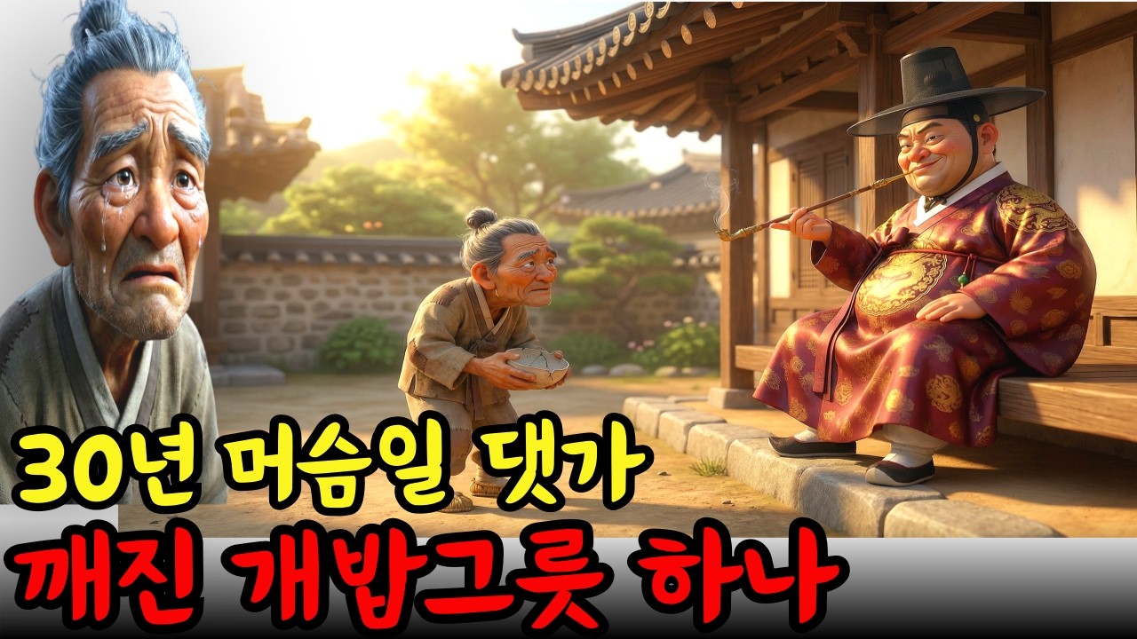 깨진 밥그릇 하나 받고 쫓겨난 마당쇠, 개밥 주려다 발견한 그릇 밑바닥의 비밀#야담 #옛날이야기