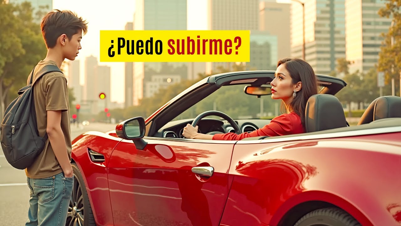 ¿Me dejaría subir a su convertible? Preguntó el chico pobre a millonaria | Historia sin precedentes