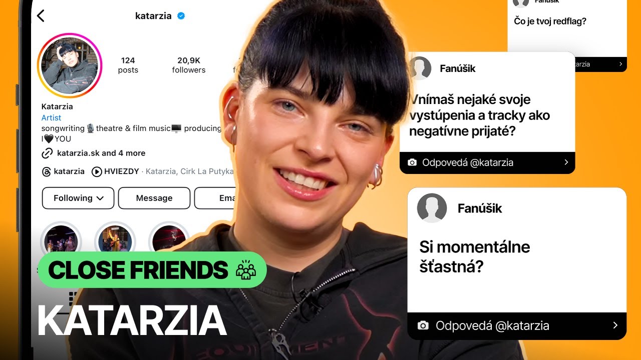 KATARZIA: Mám výčitky, že som na Instagrame. Nechcem podporovať Zuckerberga a Muska (Close friends)