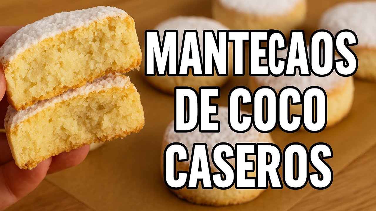Estos MANTECAOS DE COCO se DESHACEN en la boca 🤯 | Receta casera brutal
