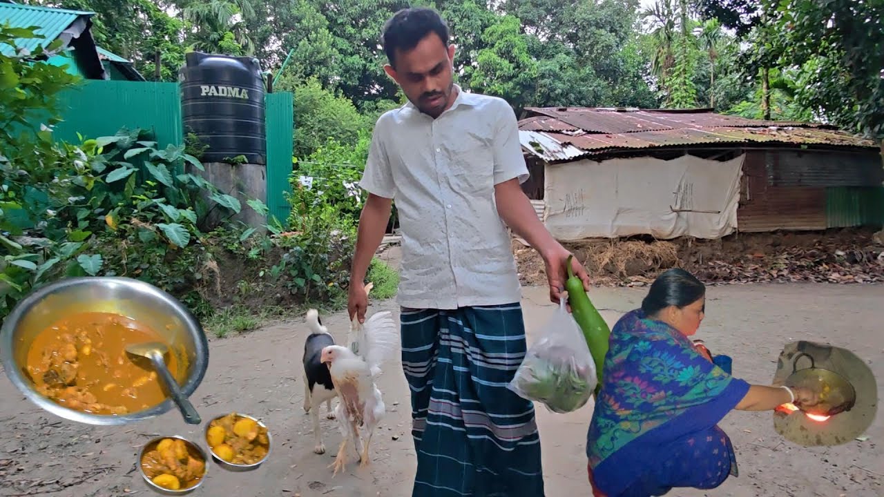 দিদির হাতের টাংগাইলের মুরগির মাংস রান্না 🐓simple Bangladeshi village cooking