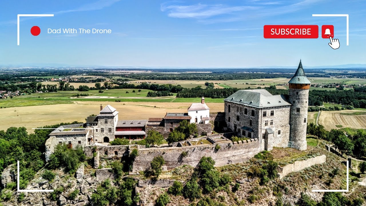 A Beautiful Czechia Castle Kunětická Hora | DJI Mini 4 Pro Drone | 4K