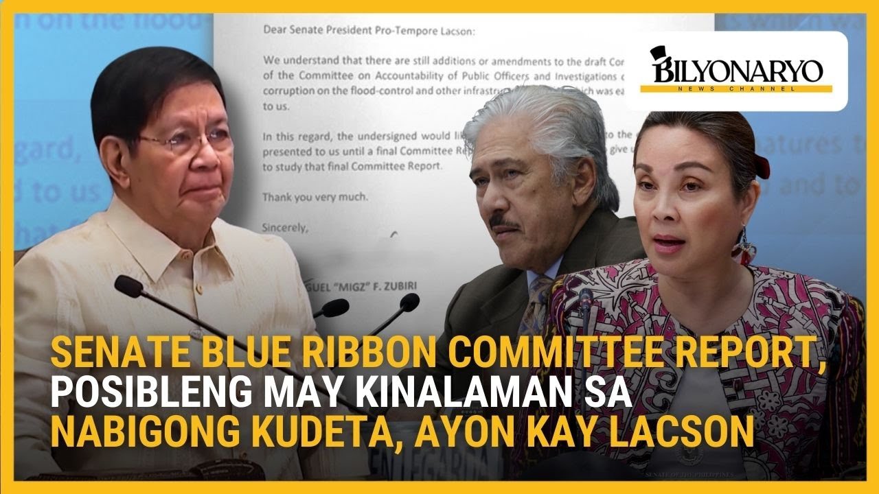 Senate Blue Ribbon Committee report, posibleng may kinalaman sa nabigong kudeta, ayon kay Lacson