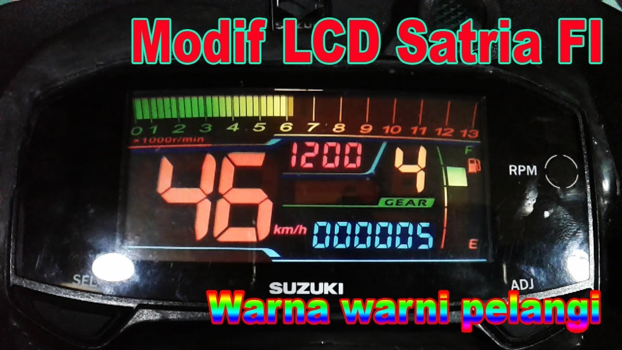 Modif Satria FI warna warni