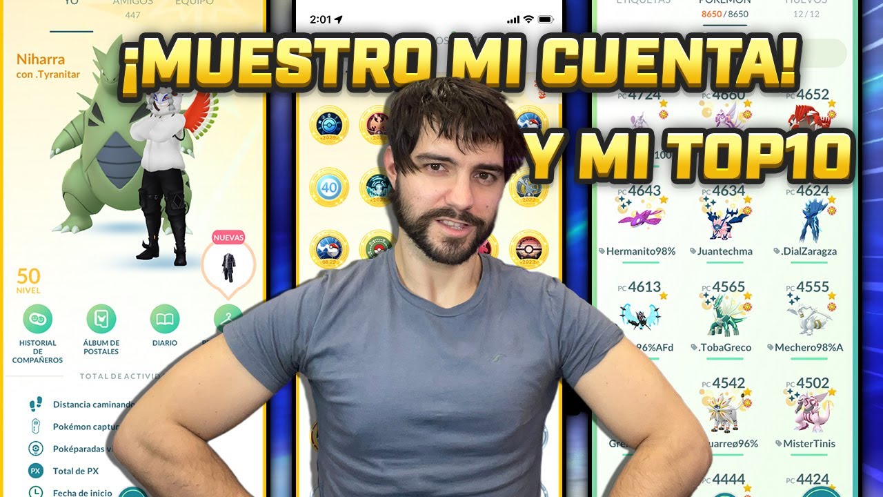 ¡MUESTRO ESTADÍSTICAS, MEDALLAS y MI TOP 10 MEJORES POKÉMON! - POKEMON GO