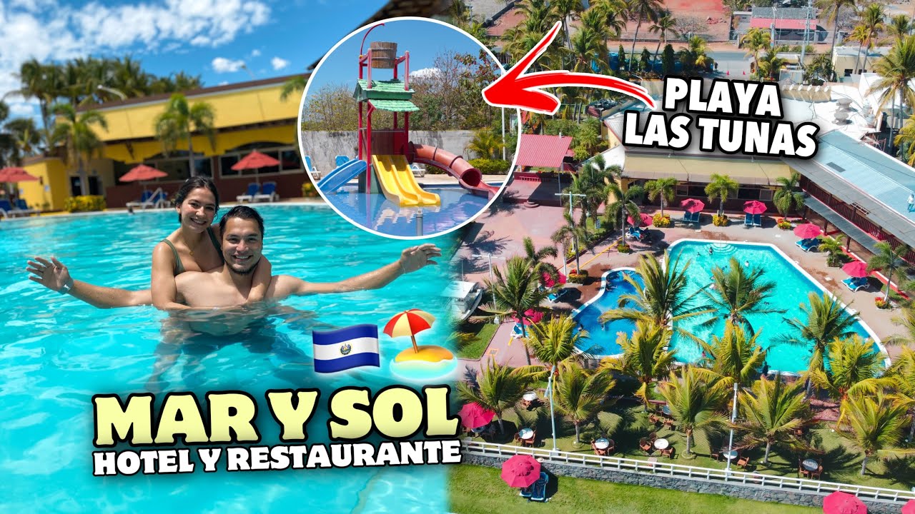 Así es HOTEL y RESTAURANTE Mar y Sol en El Salvador 🇸🇻🏖 ¿Vale la pena?