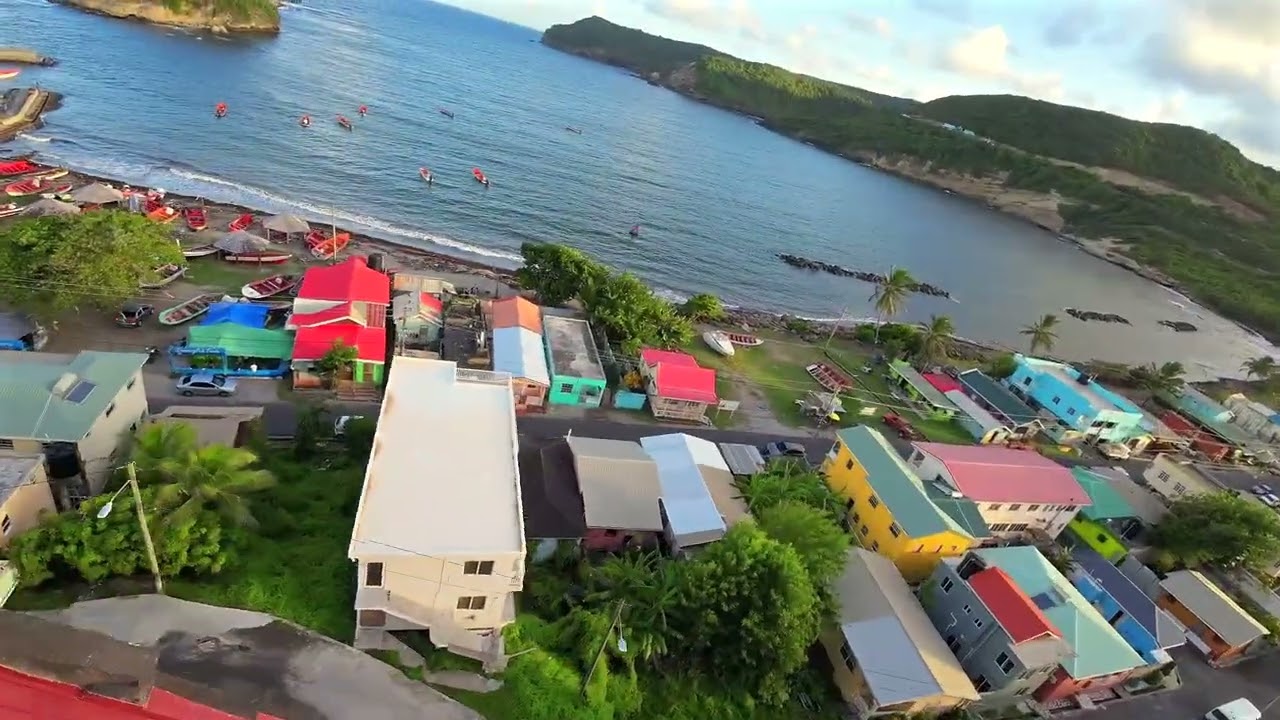 Dennery Island and the nothern side of Dennery