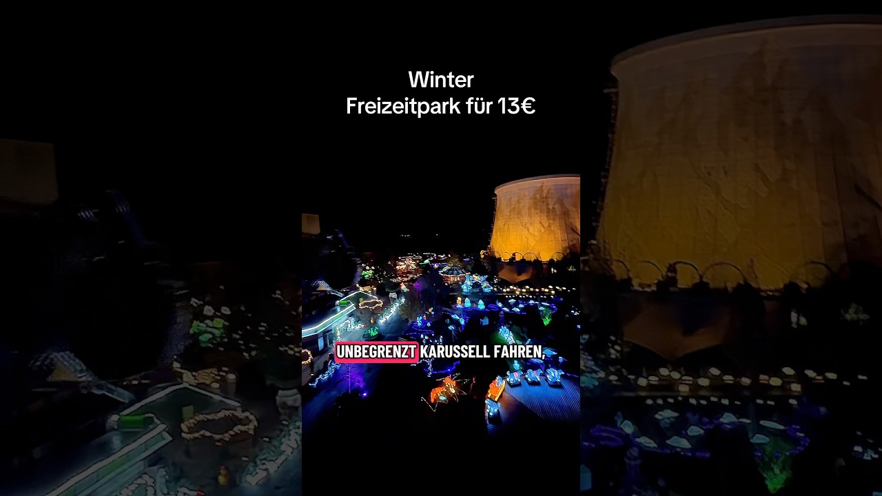 Freizeitpark f&uuml;r 13 Euro😍🤩 #wunderland #kalkar #wunderlight #winter #freizeitpark