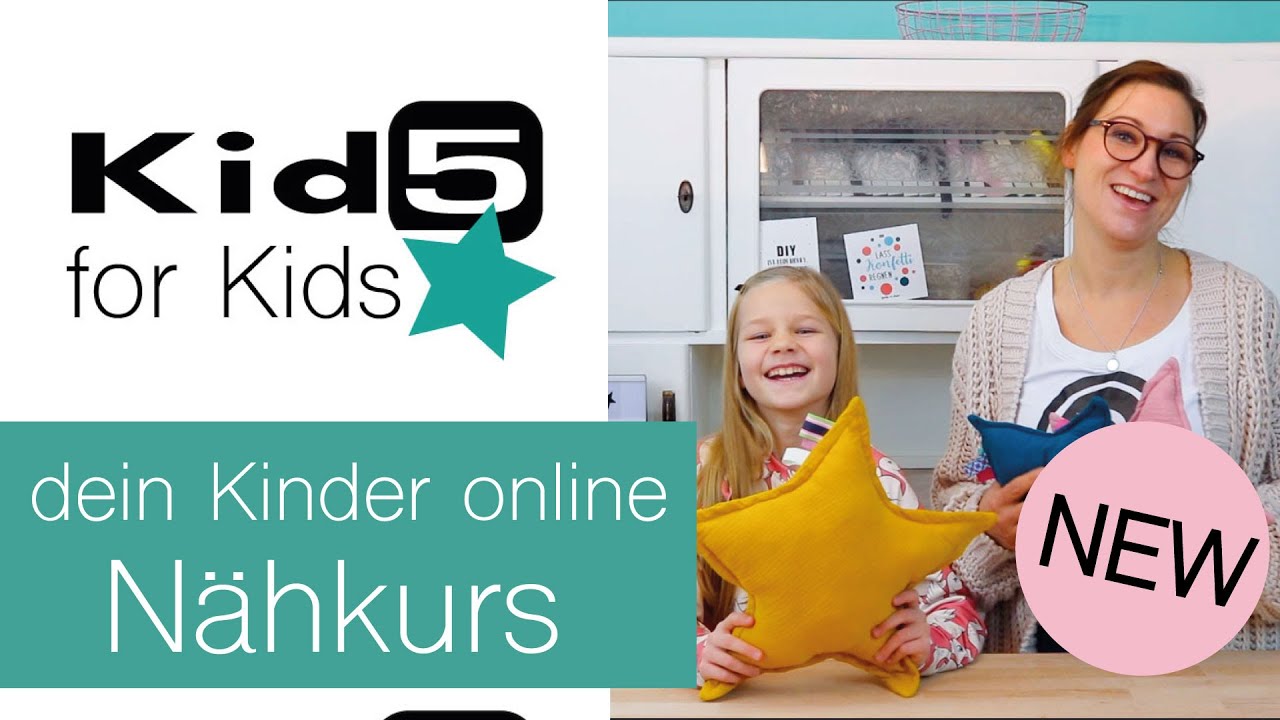 Unser neuer YouTube-Kanal ist online! Kid5 for Kids deine online Kinder-N&auml;hschule
