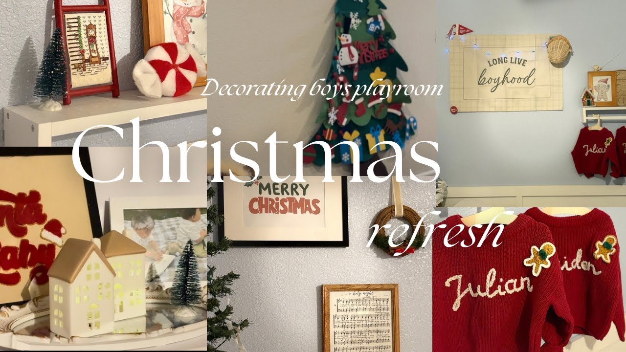 Christmas Refresh / TWINS NURSERY MAKEOVER/ CHRISTMAS CRAFTS 🌲