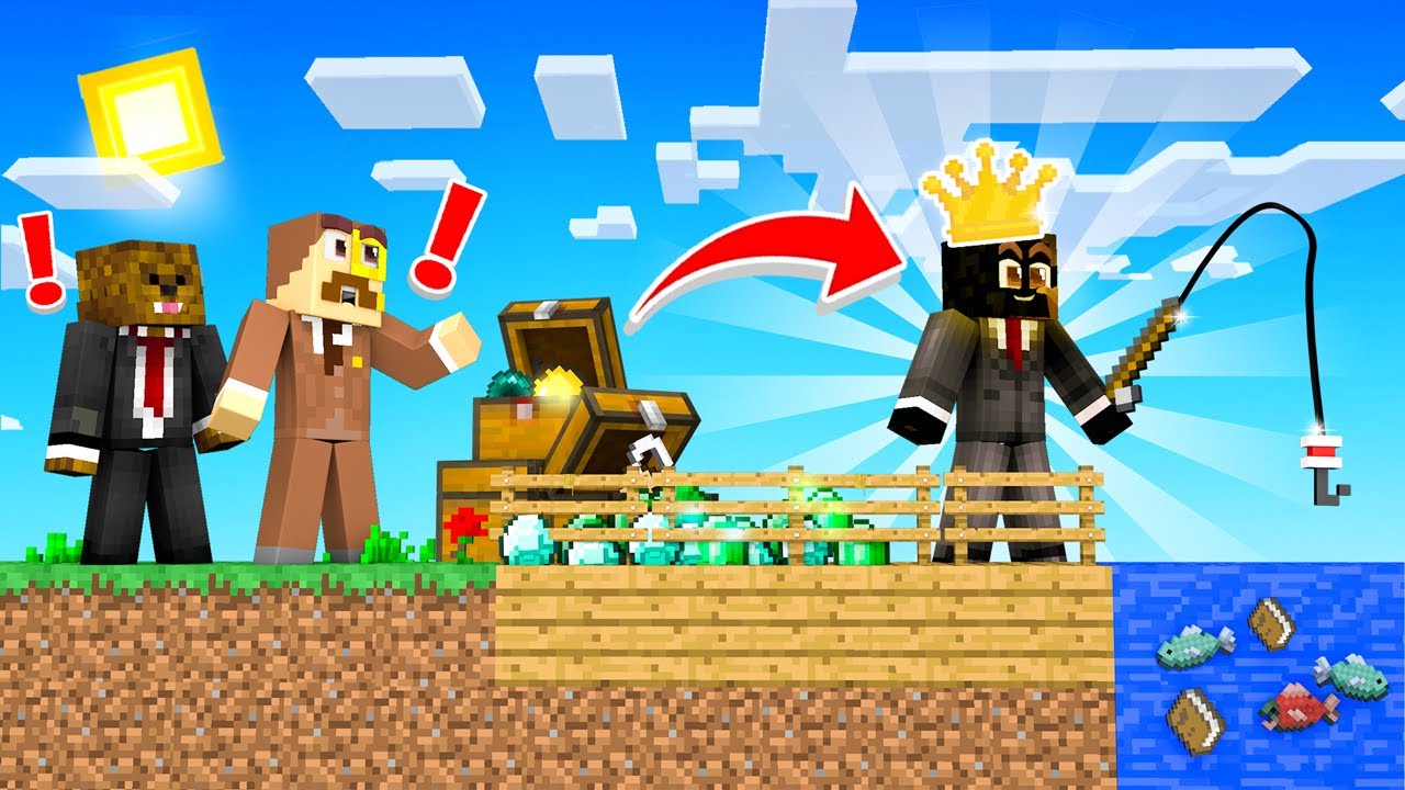USING LUCK to GET RICH in Minecraft