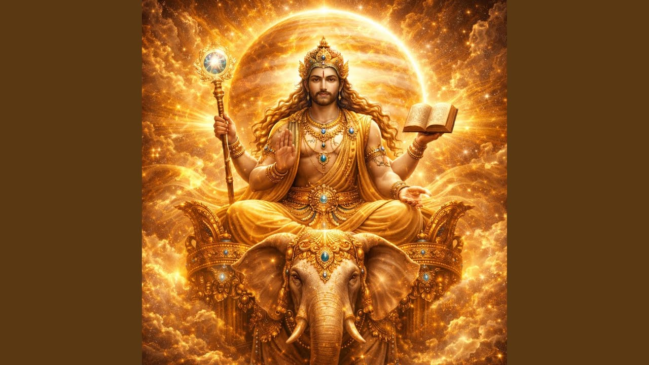 Om Brihaspataye Namah – Jupiter Mantra (108 Repetitions)