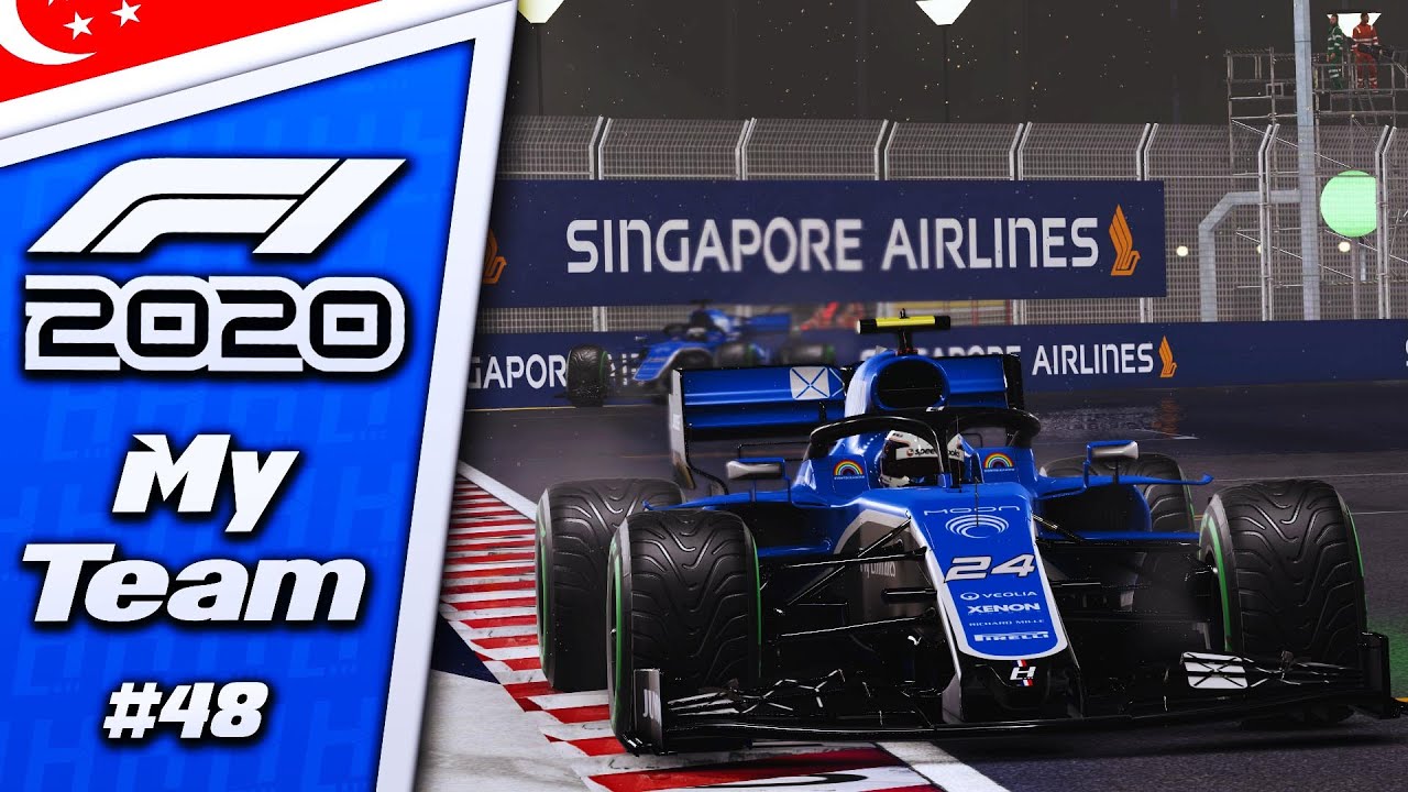 F1 2020 MyTeam #48 : SINGAPOUR SOUS LA PLUIE