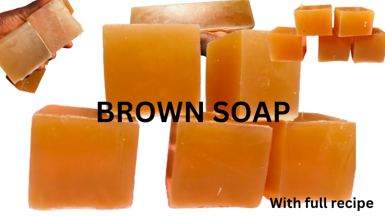 HOW TO MAKE BROWN SOAP WITH TALLOW/ canoe soap