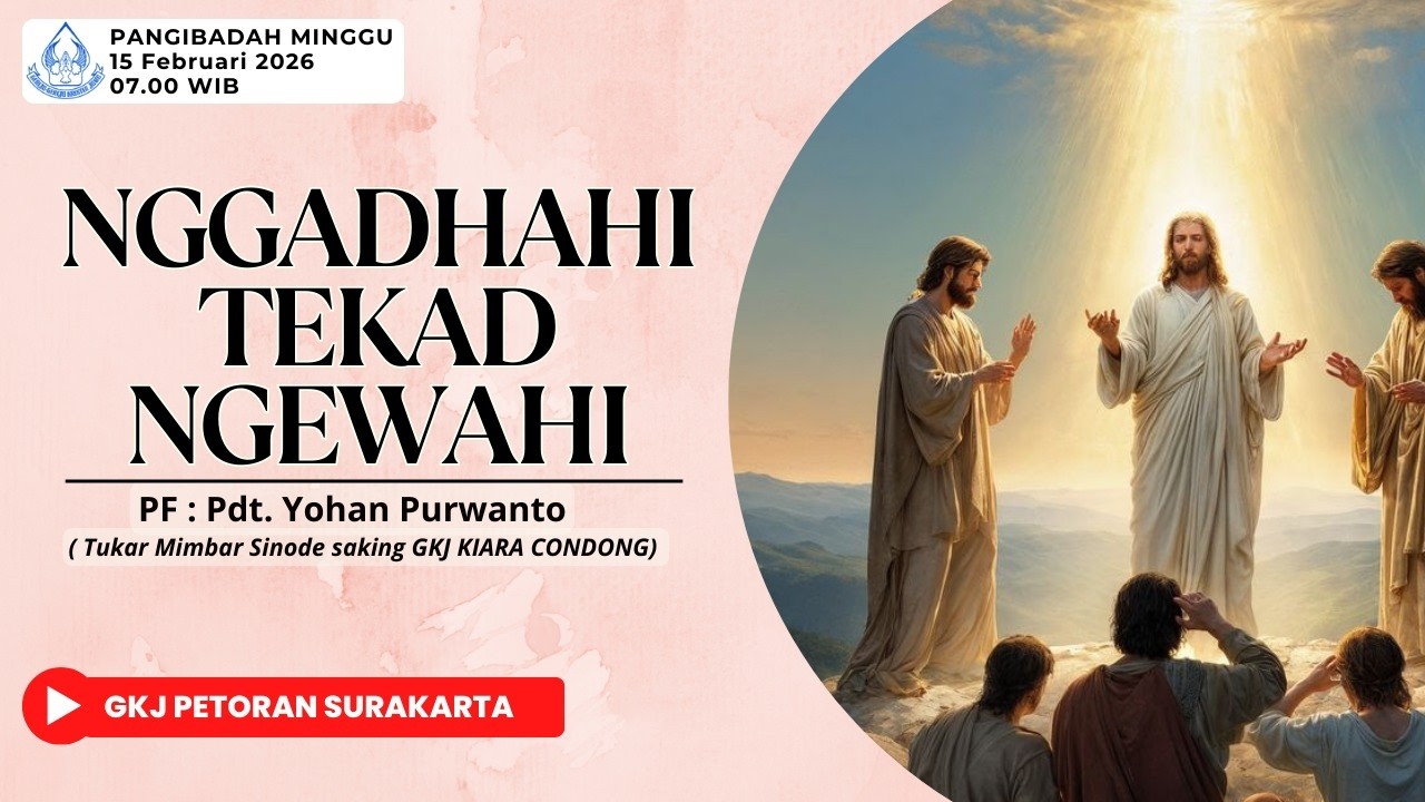 PANGIBADAH MINGGU 15 FEBRUARI 2026 || BAHASA JAWA