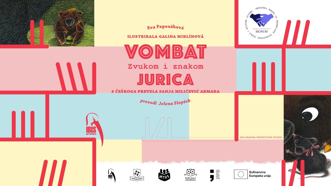 Vombat Jurica (Slikovnica na znakovnom jeziku)