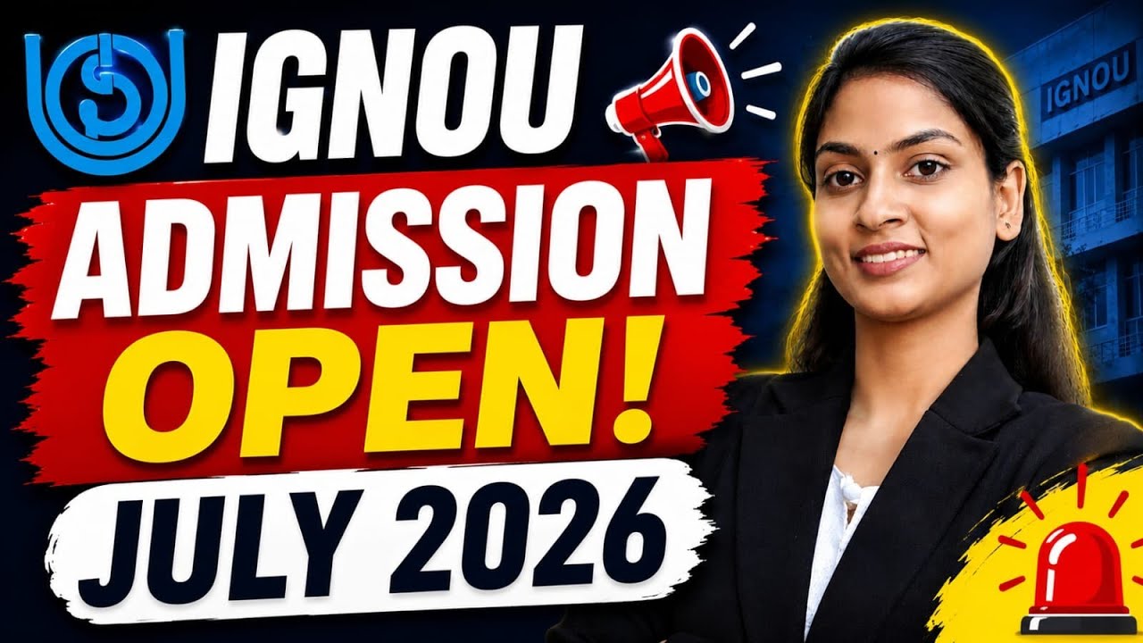 🔥 IGNOU New Admission 2026 Started | Apply Now Before Last Date!