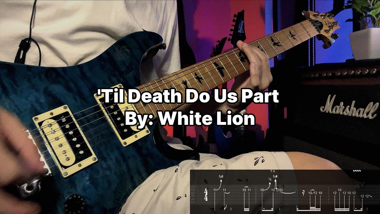 'Til Death Do Us Part (Guitar Solo) By: White Lion │ Guitar Lesson │ Tutorial │ Guitar Tabs │ How to