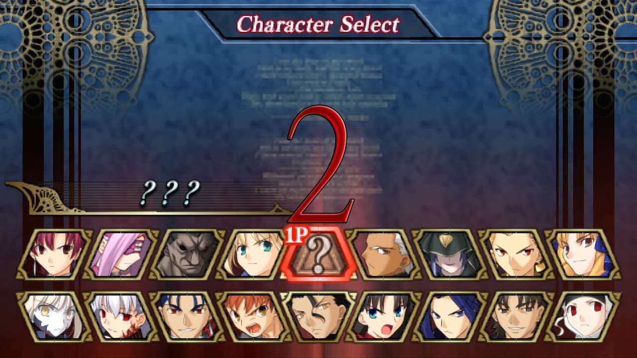Fate/unlimited codes - All Character Intros/ Encounters/ Endings Pt.2/2