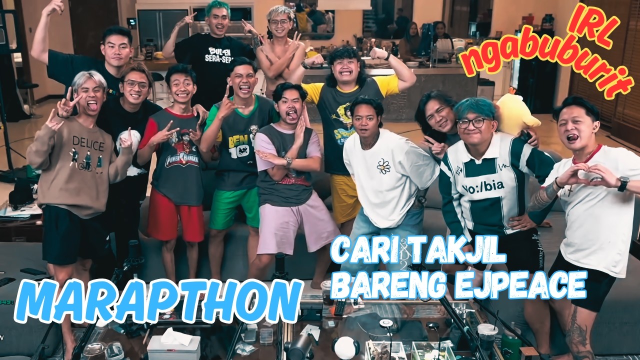 NGABUBURIT CARI TAKJIL BERSAMA EJPEACE #marapthon #marapthon3 #ejpeace