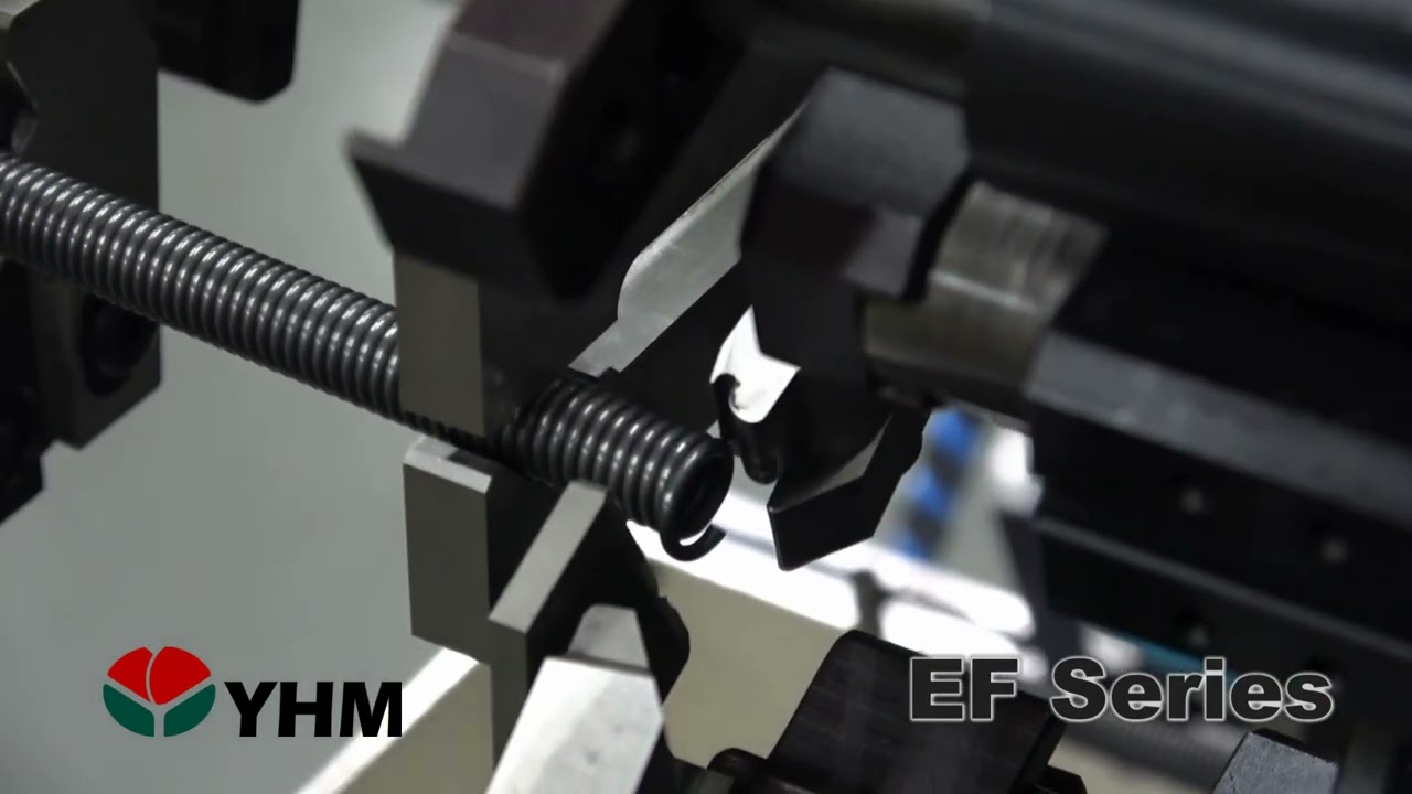 線径1.5mm ドイツの標準引張ばね｜CNC標準引張ばねコイリングマシン EF-620-O.D9.0mm｜台湾YHM 友匯機械株式会社