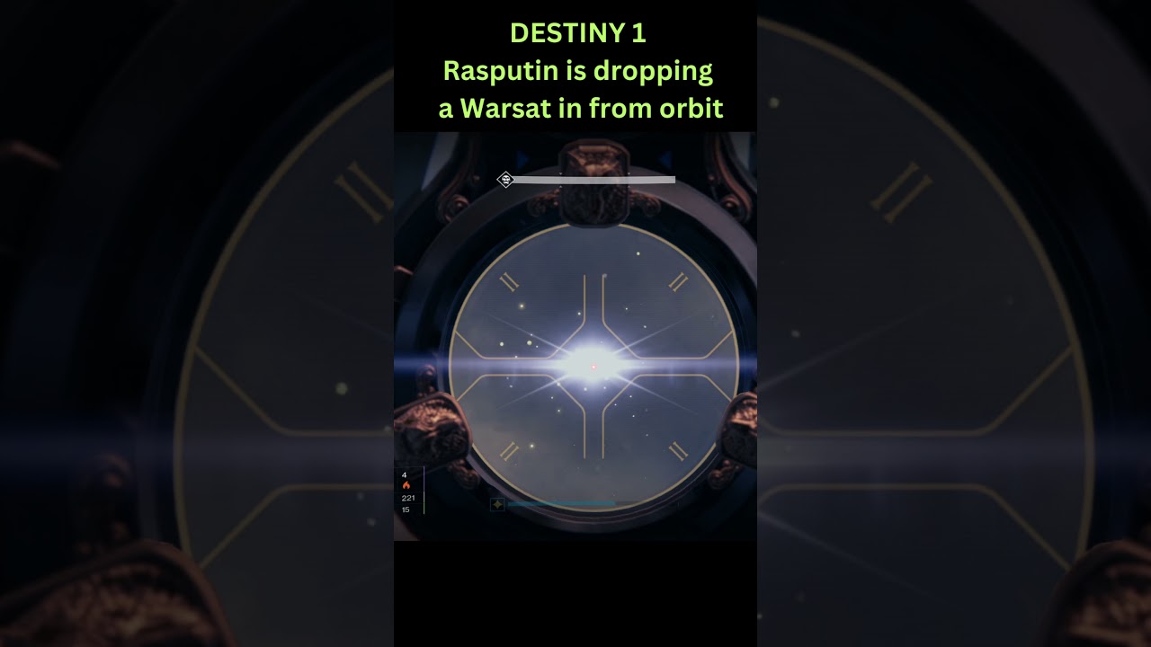 Rasputin is dropping a Warsat #destiny1 #gaming #nightfall